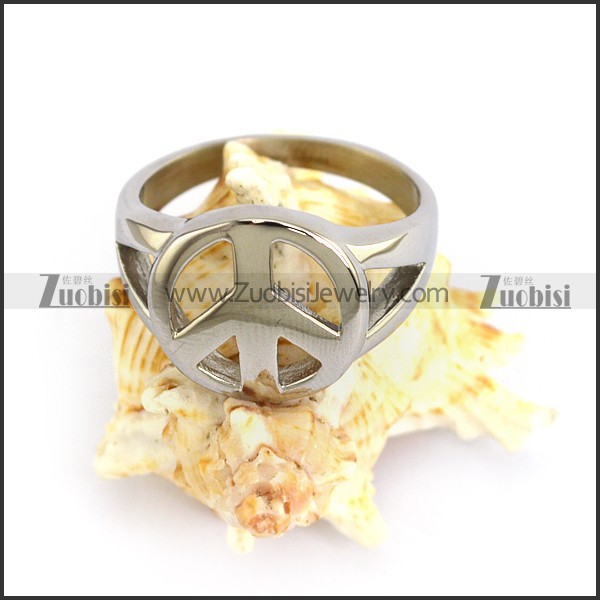 Casting Peace Sign Ring r003740