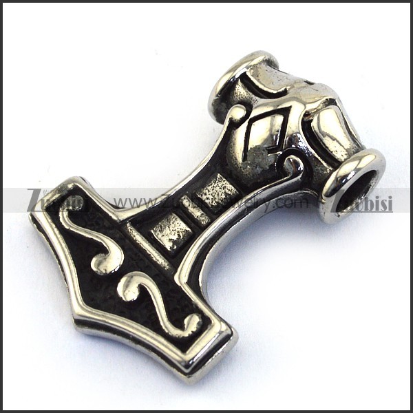 Stainless Steel Mjolnir Pendant p003472