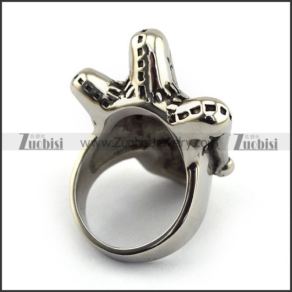 Clown Skull Ring r003628