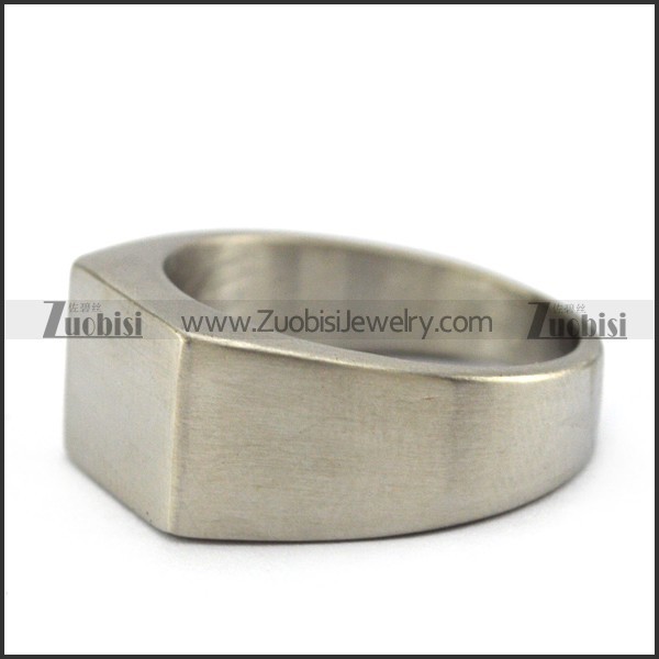 blank stainless steel signet ring with cheap wholesale price r004690