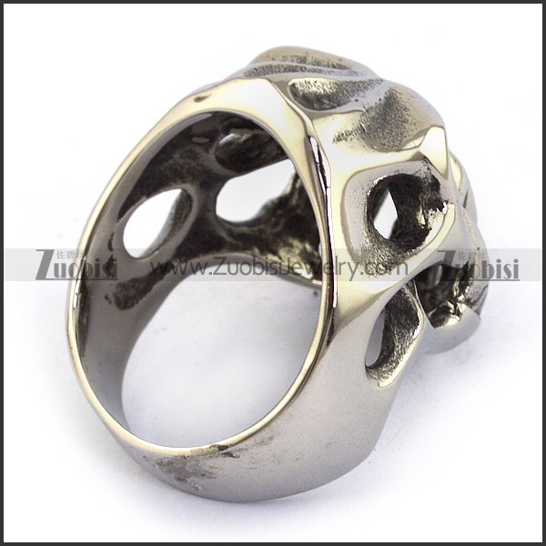 enjoyable oxidation-resisting steel Skull Rings for Motorcycle Bikers -r000833