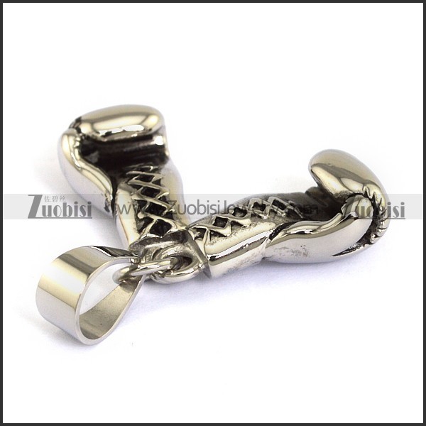 29mm Big Stainless Steel Pair of Boxing Gloves Pendant p003797