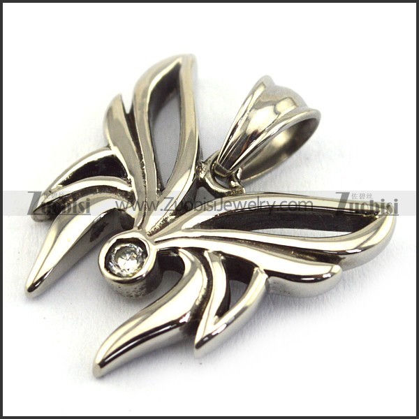fancy clear rhinestone butterfly charm with melon seed buckle p002089