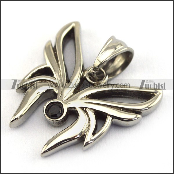 small butterfuly pendant with dark rhinestone for lady p002090