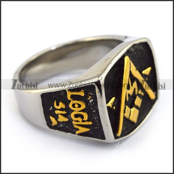 Gold Plated Masonic Ring r003619