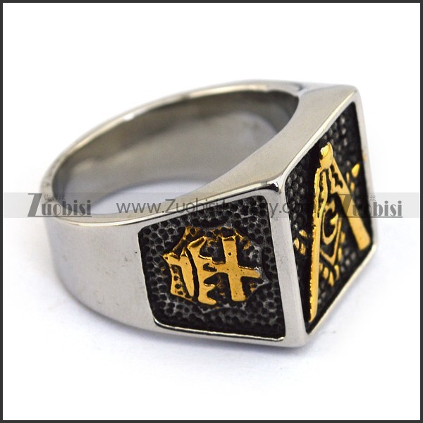 24K Masonic Ring r003611