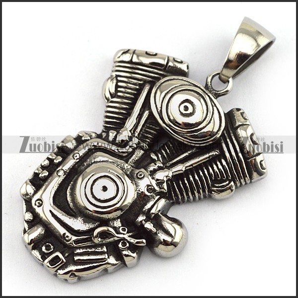 Big Motorcycle Engine Pendant p004015