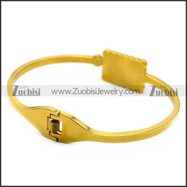 ETERNAL LOVE enamel bangle in k gold plating b007242