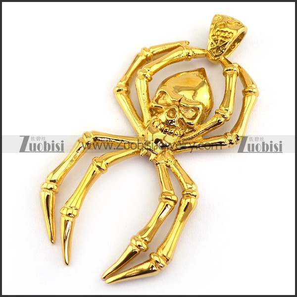 24K Gold Plated Spider Pendant p003287