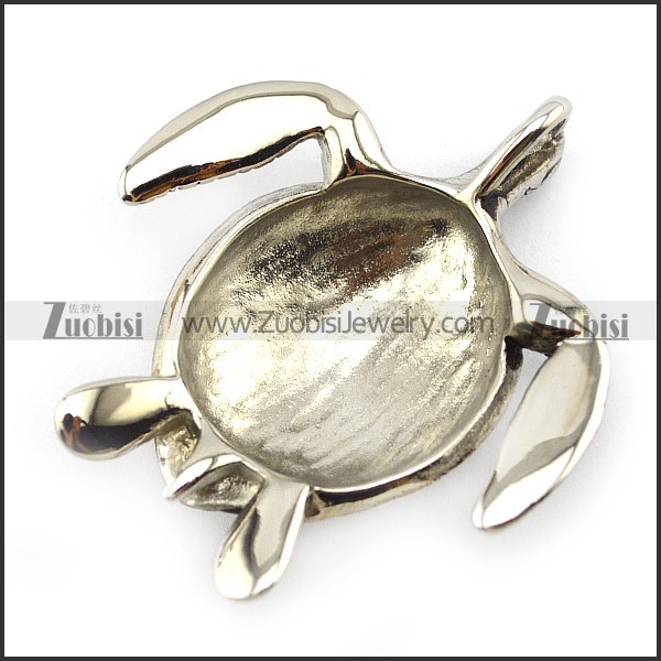 5.4CM Long Vintage Turtel Pendant in Stainless Steel p004888