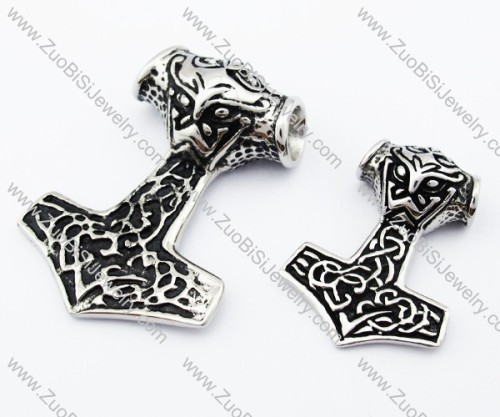 Stainless Steel Hammer of Thor Pendant-JP330091