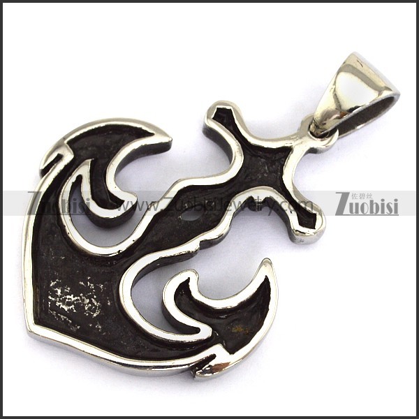 Stainless Steel Anch Pendant p003316