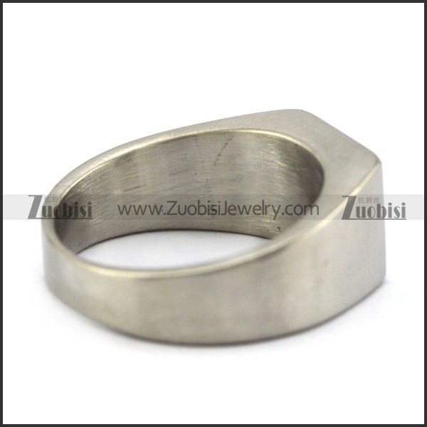 blank stainless steel signet ring with cheap wholesale price r004690