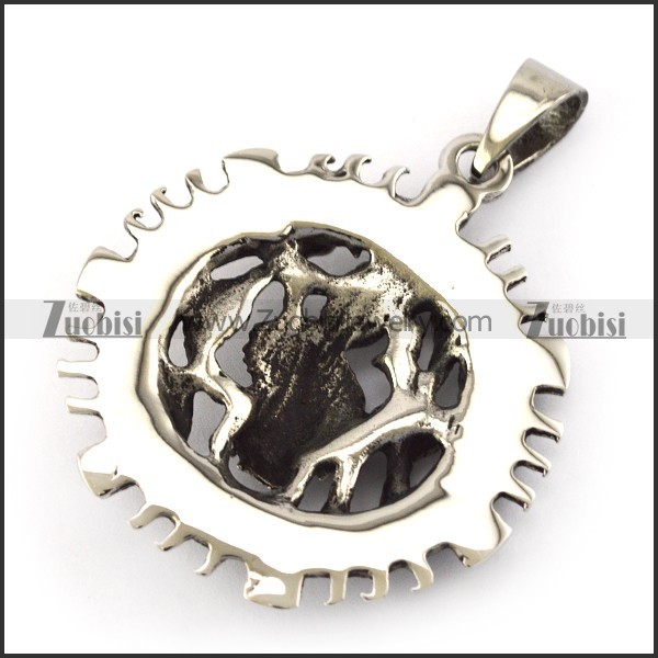 Nice-looking 316L skull pendant -p001148
