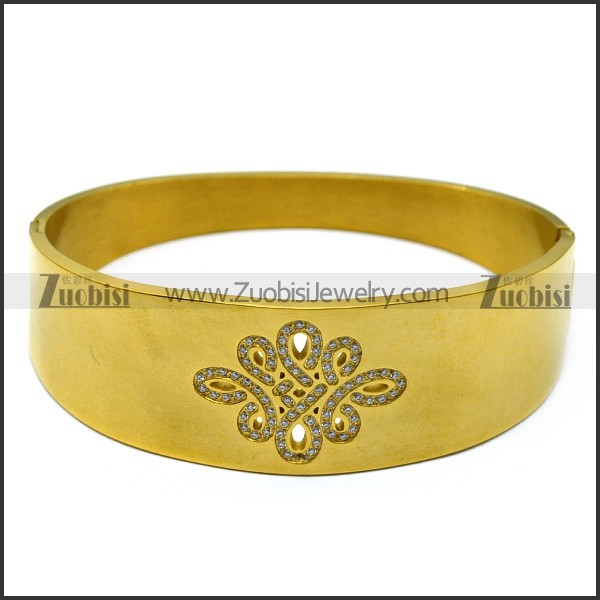 chinese knots stainless steel bangle b007255