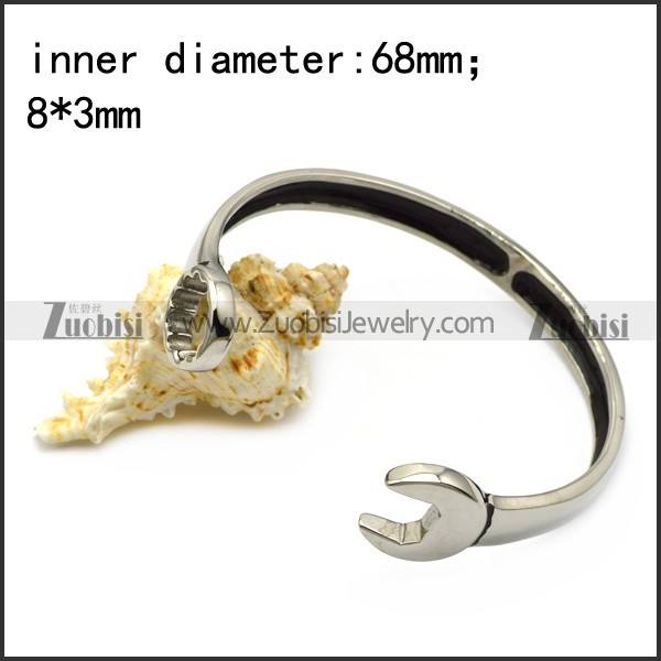 silver casting spanner bangle b007003