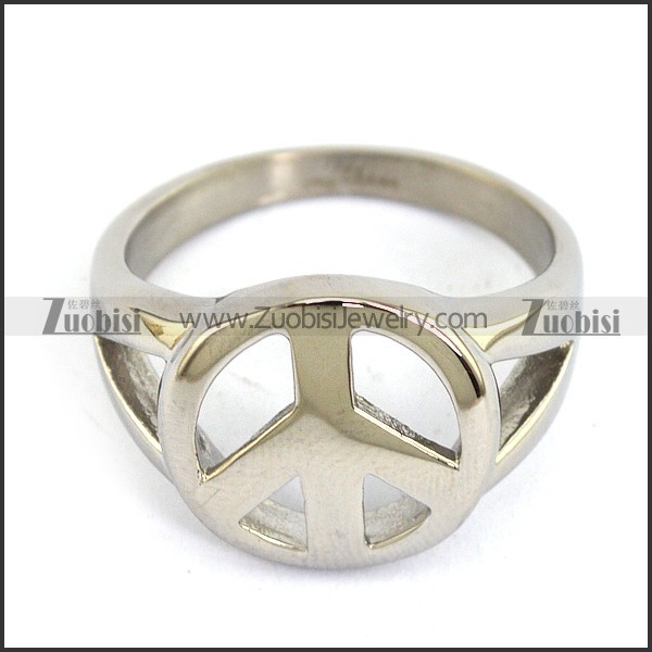 Casting Peace Sign Ring r003740