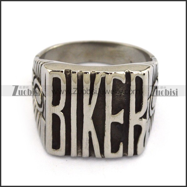 Stainless Steel Casting BIKER Ring r003803