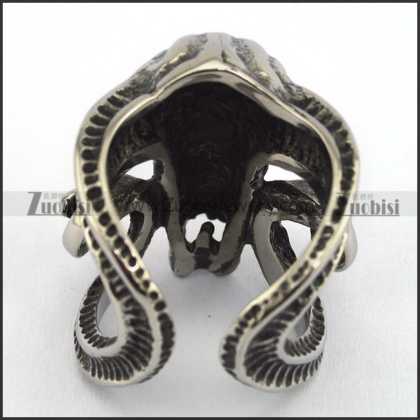 great quality stainless steel casting sheepshead ring -r001056