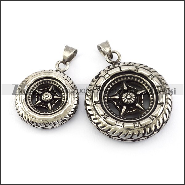 Stainless Steel Vehicle Wheel Pendant p005837