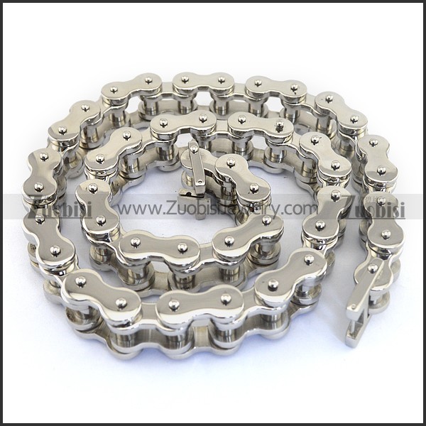 605mm Long Bike Chain Link Necklace n001164