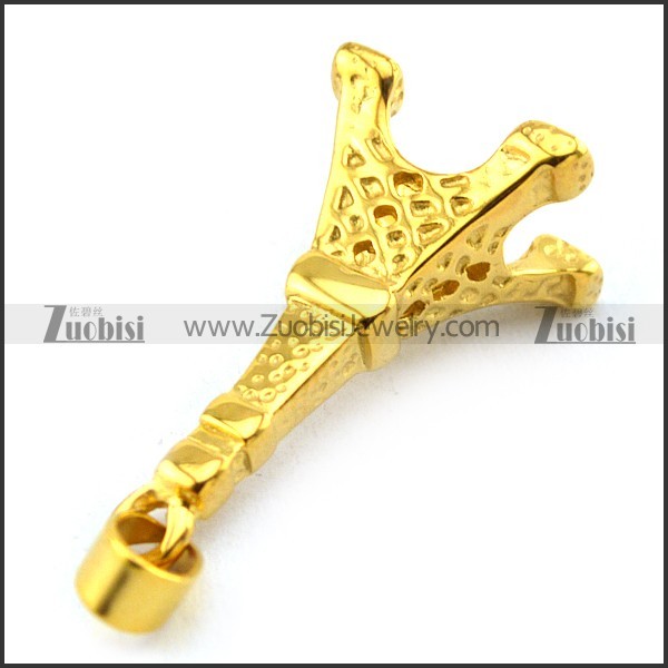Gold Plating Eiffel Tower Pendant p003395