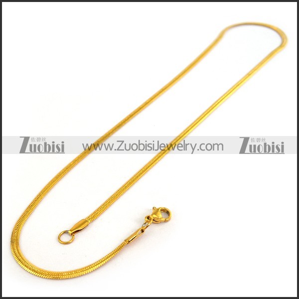 Gold Plated Stainless Steel Snake Chain n001196