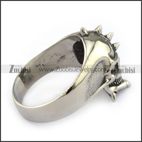 Stainless Steel Skull Ring - JR350139