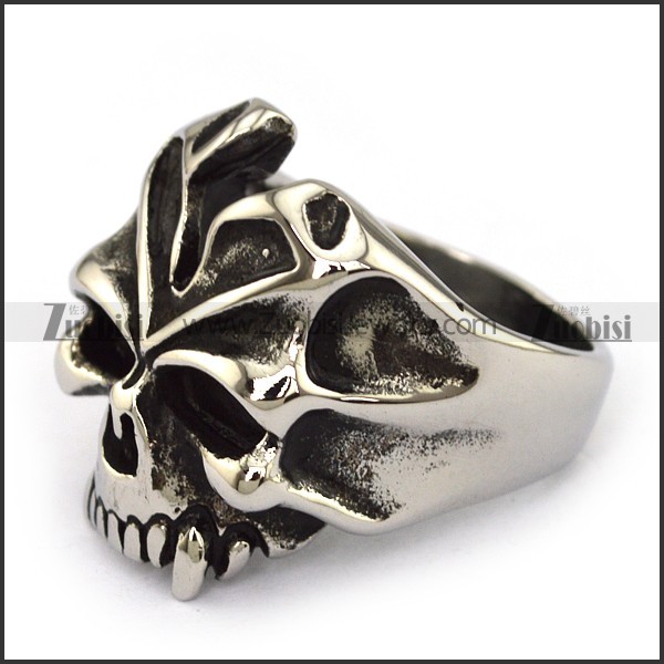headshot bloodsucker skull ring r002239