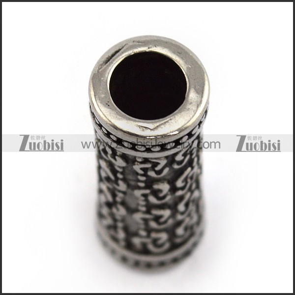22mm Long Stainless Steel Viking Beard Bead a000083