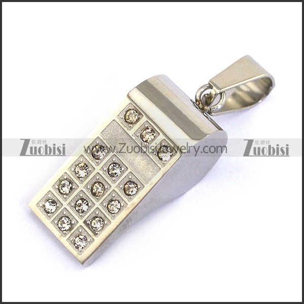 Stainless Steel Whistle Pendant -JP140037