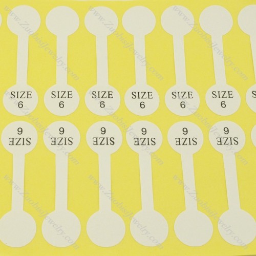 size labels for rings size 6 pa0043
