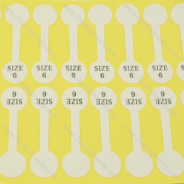 size labels for rings size 6 pa0043