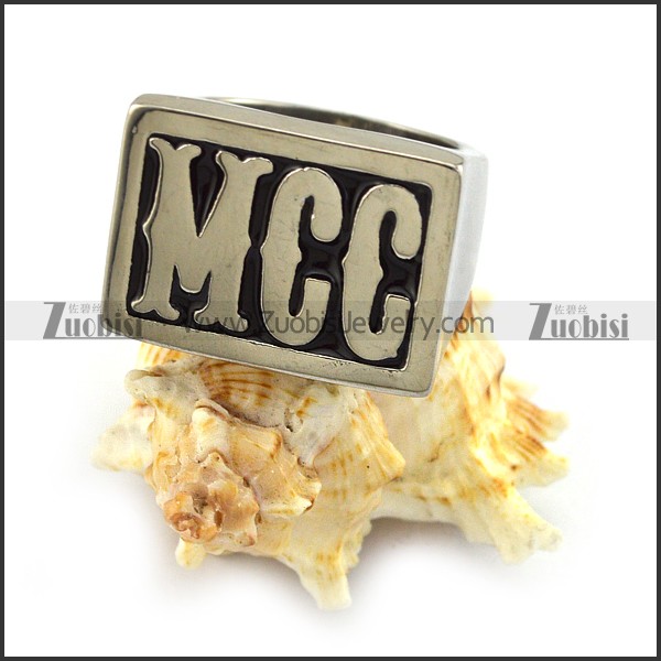 MCC Stainless Steel Biker Rings r003804 - Zuobisi Jewelry