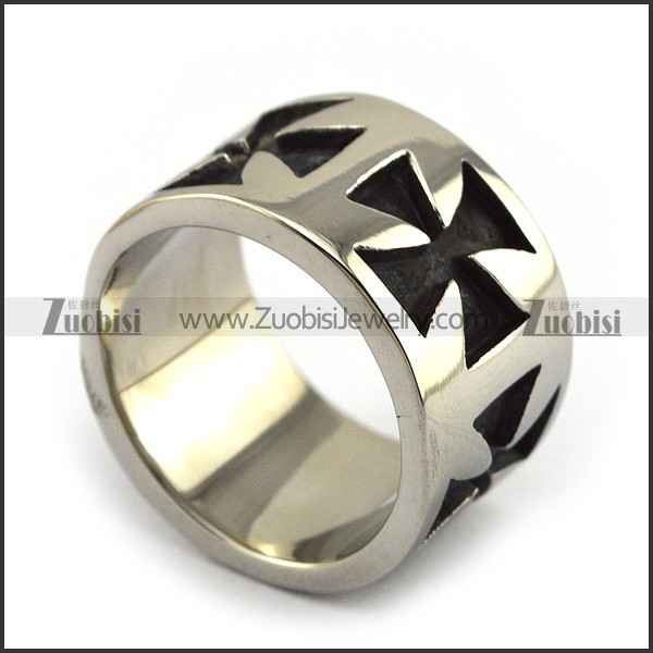 Malta Cross Ring in Wide Band -JR350244