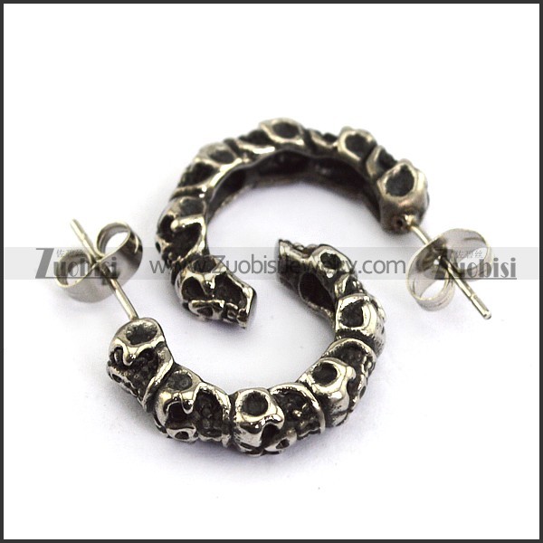 Multi Skulls Earring e001247