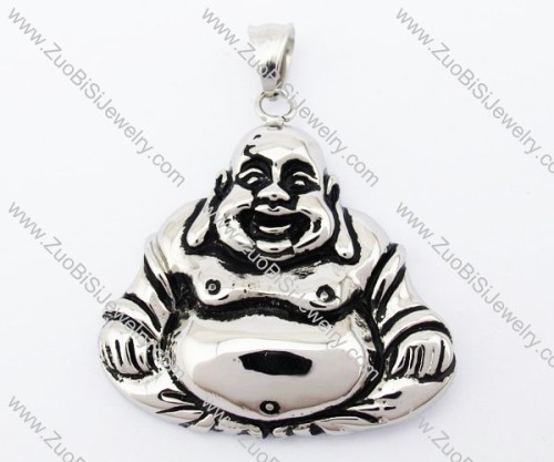 Stainless Steel Maitreya Buddha Pendant - JP420034