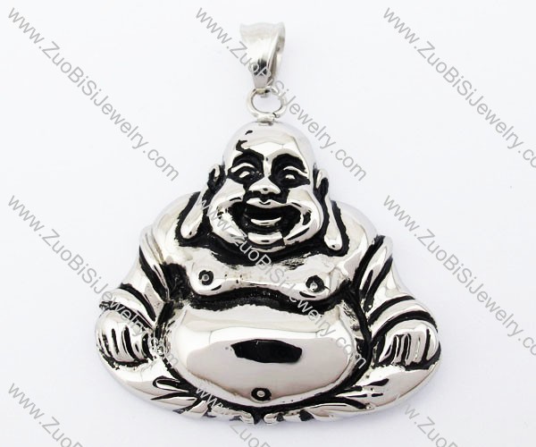 Stainless Steel Maitreya Buddha Pendant - JP420034