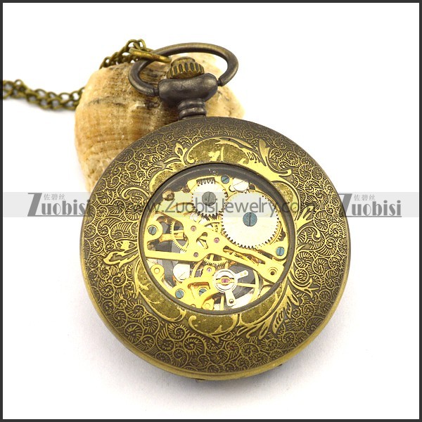 Roman Style Vintage Mechanical Pocket Watch pw000510