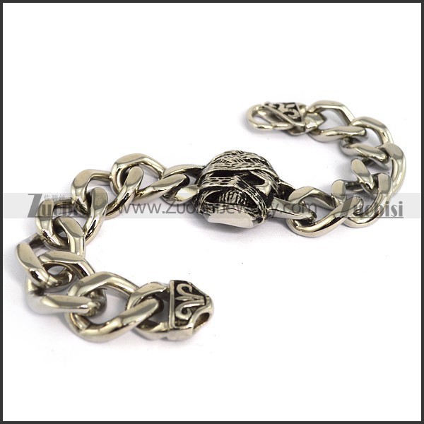 316L Steel  Biker Bracelets for Mens - b000702