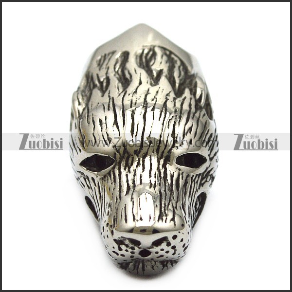 stainless steel wolf end cap for chains a000602