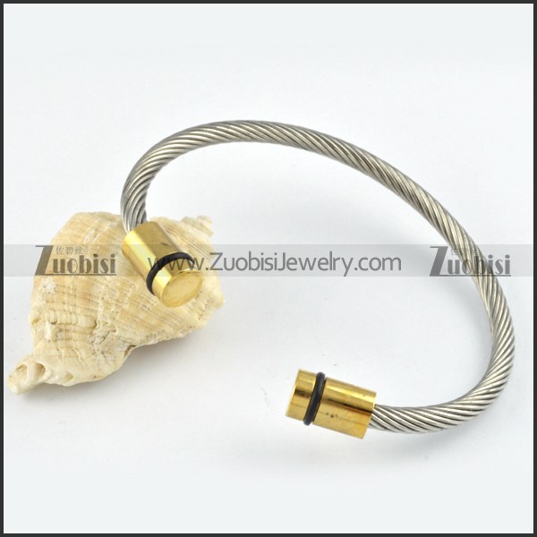 Stainless Steel Rope Bracelet - b000276