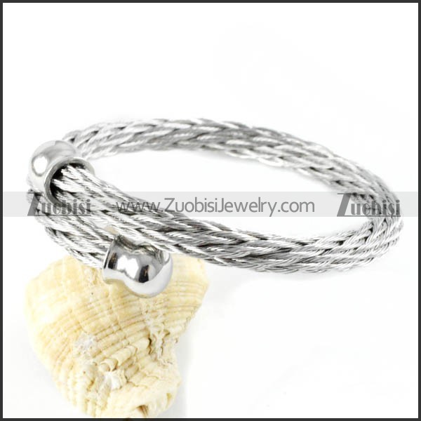 Stainless Steel Rope Bracelet - b000036