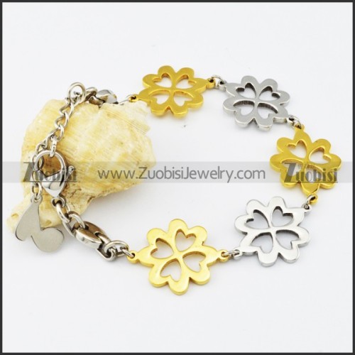 Stainless Steel Flower bracelet - b000529