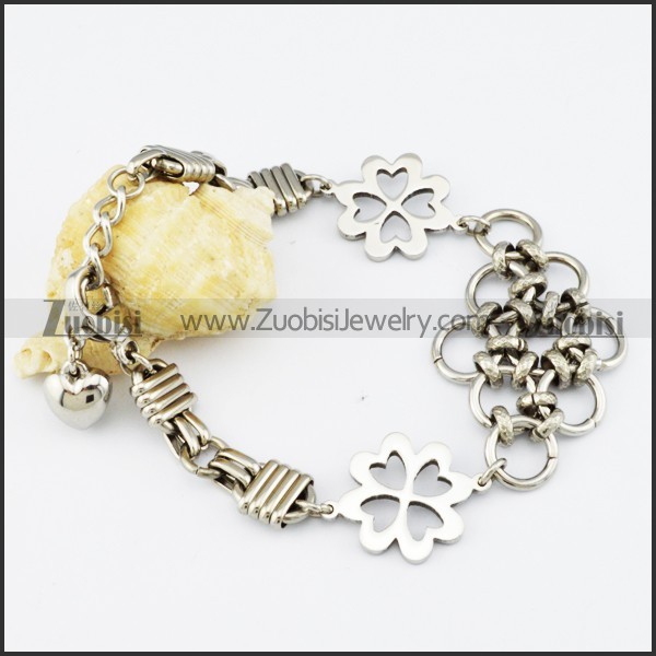 Stainless Steel Flower bracelet - b000512
