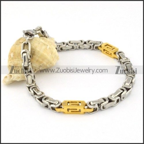brilliant Stainless Steel Stamping Bracelets -b000644