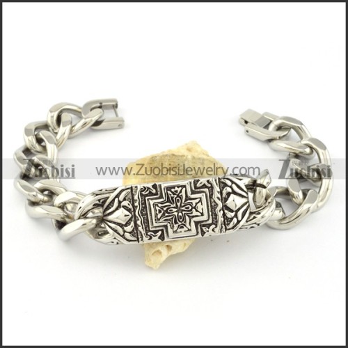 Stainless Steel Cross Bracelet -b000728