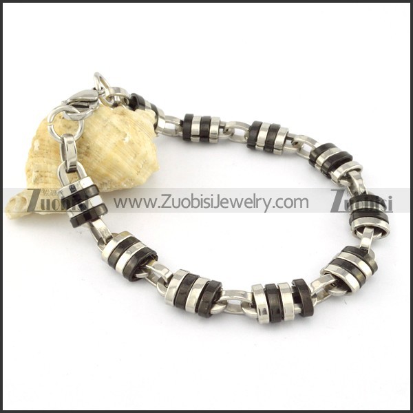 good-looking nonrust steel Stamping Bracelets -b000666