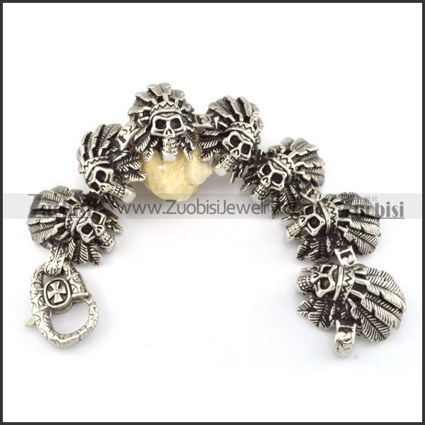 good quality 316L  Biker Bracelets for Mens - b000694