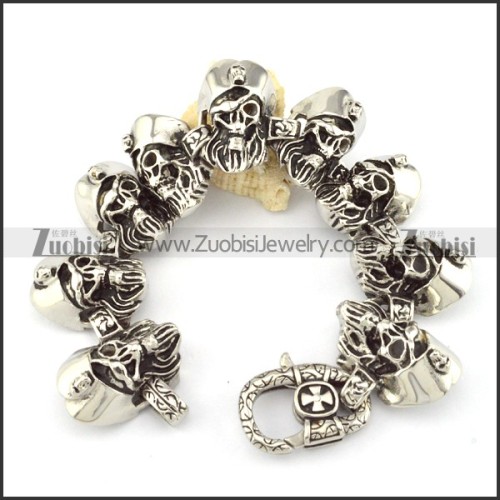 comely nonrust steel  Biker Bracelets for Mens - b000696